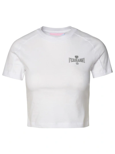 Chiara Ferragni T-shirt Logo Scritta In White