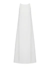 120% Lino Long Linen Dress In White