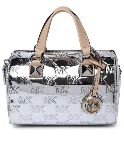 Michael Michael Kors Michael Kors 'grayson' Mini Bag In Silver