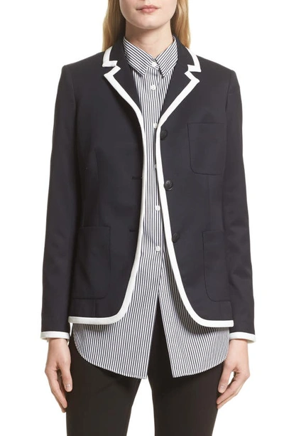 Rag & Bone Redgrave Piped Blazer In Black
