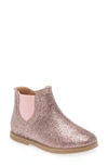 Tucker + Tate Kids' Nova Glitter Chelsea Boot In Pink Glitter