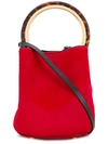 Marni Pannier Bucket Bag In Red