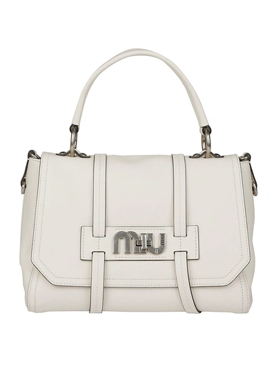 Miu Miu Shoulder Bag In Bianco