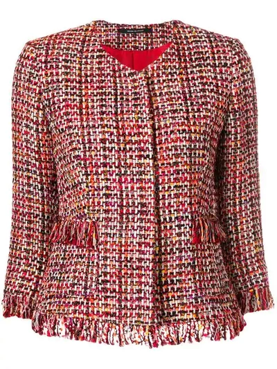 Tagliatore Milly Tweed Jacket In Multicolor