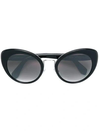 Miu Miu Eyewear Cat-eye Frame Sunglasses - Black