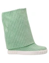 Casadei Ankle Boot In Light Green