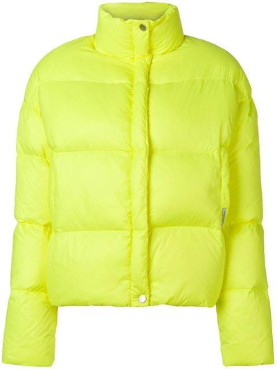 Forte Dei Marmi Couture High Neck Padded Jacket - Yellow & Orange