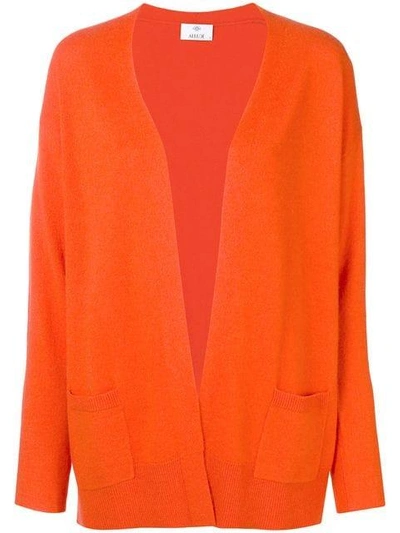 Allude Knitted Cardigan - Orange In Yellow & Orange