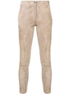 Arma Slim-fit Cropped Trousers In Neutrals