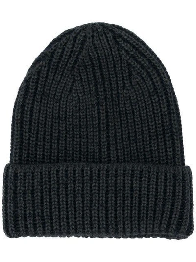 Altea Ribbed Beanie Hat In Grey