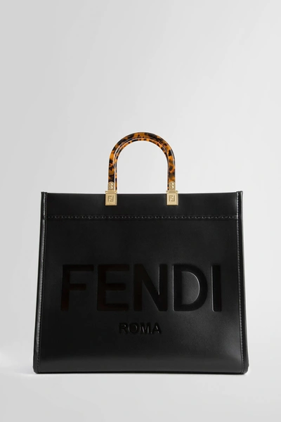 Fendi Woman Black Top Handle Bags