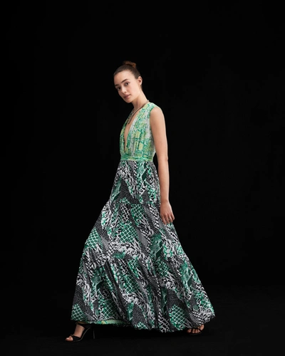 Diane Von Furstenberg Drew Reversible Mesh Wrap Dress By  In Size Xl