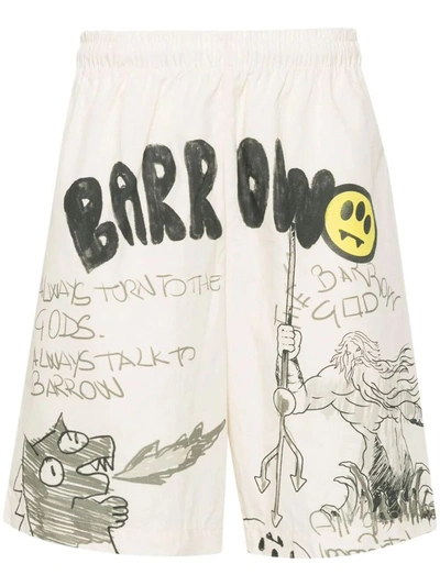 Barrow Poplin Shorts Clothing In Grey