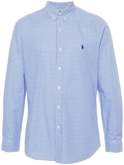 Polo Ralph Lauren Slim Fit Striped Shirt Clothing In Blue