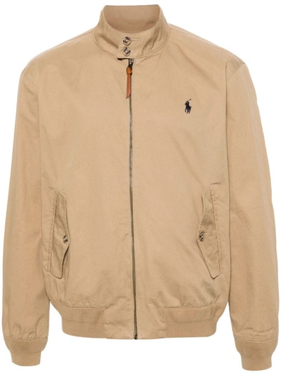 Polo Ralph Lauren Windbreaker Jacket Clothing In Brown