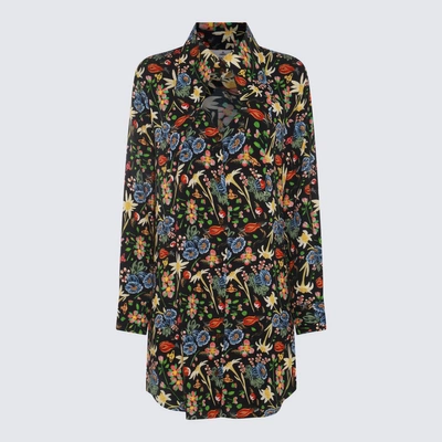 Vivienne Westwood Heart Floral-print Shirt Minidress In Folk Flower