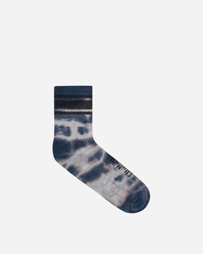 Satisfy Merino Tube Socks Ink Tie-dye In Blue