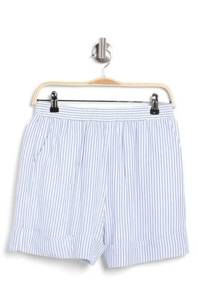 Vici Collection Hilton Head Stripe Shorts In Blue/ White