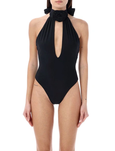 Magda Butrym Halterneck Bodysuit In Black