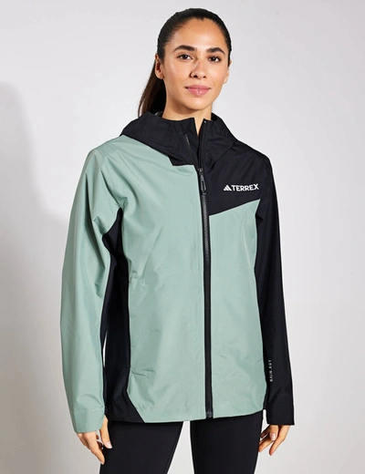 Adidas Originals Adidas Terrex Multi 2.5l Rain.rdy Jacket In Green