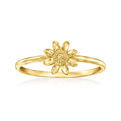 Rs Pure By Ross-simons 14kt Yellow Gold Sunflower Ring