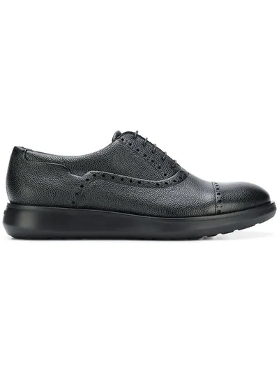 Giorgio Armani Chunky Sole Brogues In Black