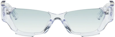 Feng Chen Wang Ssense Exclusive Transparent Deconstructed Sunglasses In Crytal