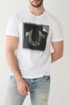 True Religion Brand Jeans Peeling Cotton Crew Graphic T-shirt In White