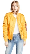 Alpha Industries Ma-1 Military Flight Jacket In Golden Yellow