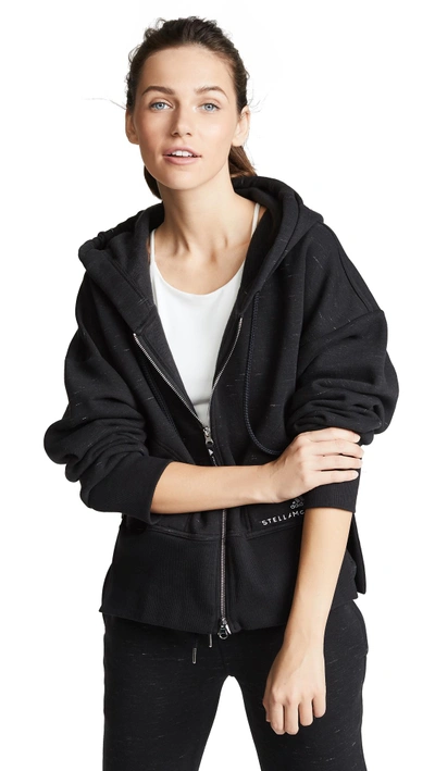 Adidas By Stella Mccartney Essentials Hoodie In Black/night Indigo |  ModeSens