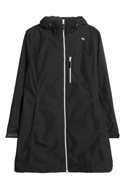 Helly Hansen Belfast Waterproof Hooded Jacket In Black