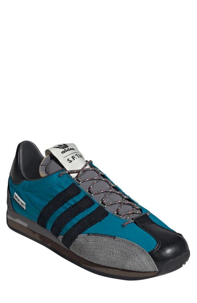 Adidas X Song For The Mute Country Og Sneaker In Active Teal/ Core Black/ Ash