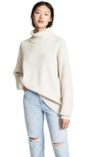 Free People Softly Structured Tunic Sweater In Oatmeal Heather