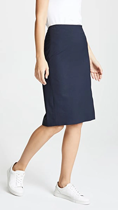 Theory Women's Skinny Pencil Skirt In Navy