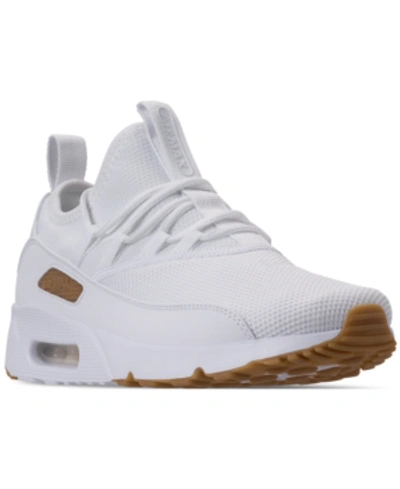 Nike Men's Air Max 90 Ez Casual Sneakers From Finish Line In White/white  Gum /light Br | ModeSens