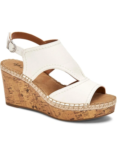 Style & Co Ferann Womens Padded Insole Cork Wedge Sandals In Multi