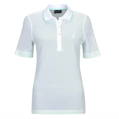 Golfino Women's The Mercedes Short Sleeve Polo In Pale Spa In Multi