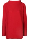 Daniela Gregis Funnel Neck Jumper - Red