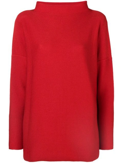 Daniela Gregis Funnel Neck Jumper - Red