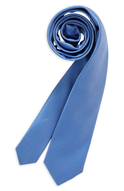 Nordstrom Kids' Ugo Solid Satin Tie In Blue Ugo Satin
