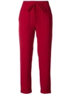 P.a.r.o.s.h Cropped Track Pants In Red