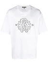 Roberto Cavalli Logo Print T-shirt In White