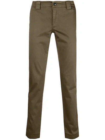 C.p. Company Basic Chino Trousers In Green