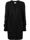 Acne Studios Raya Short Mohair Cardigan In Black