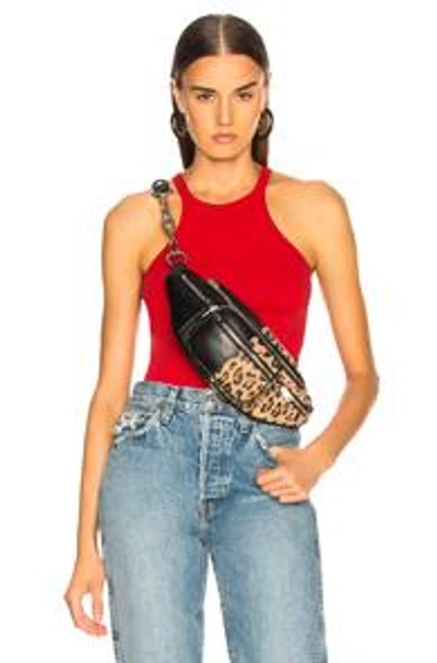 Helmut Lang Racerfront Tank Top In Red