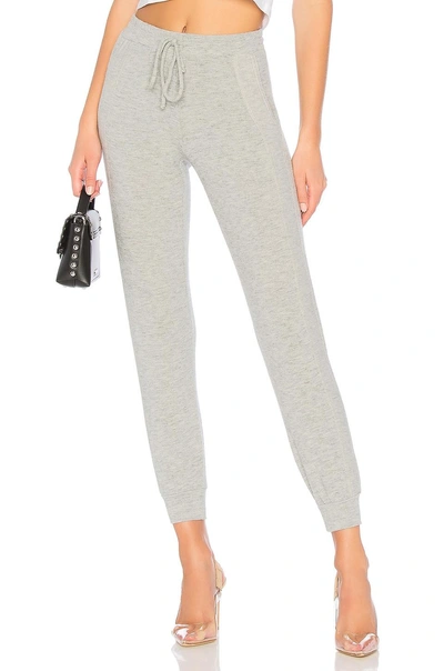 Michael Stars Pull On Pant With Drawstring In Heather Grey