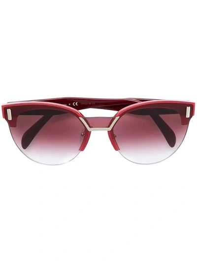 Prada Eyewear Cat-eye Sunglasses - Red