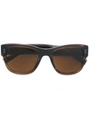 Dolce & Gabbana Square Frame Sunglasses In Brown