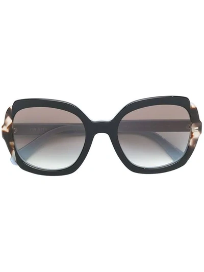 Prada Oversized Square-frame Sunglasses In Black