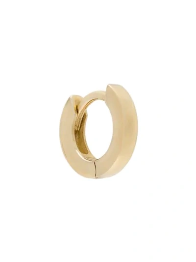 Otiumberg 9kt Yellow Gold Huggie Hoop  In Metallic